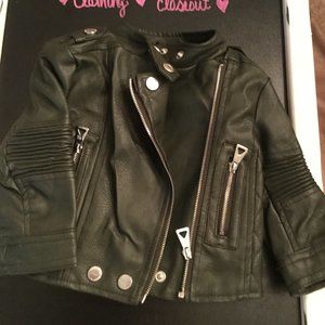 *10/$20* 18 mo. green "leather" jacket